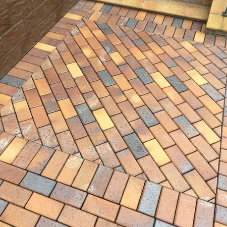 Тротуарный кирпич «ABC-Klinkergruppe» Herbstlaub-geflammt 200х100х52